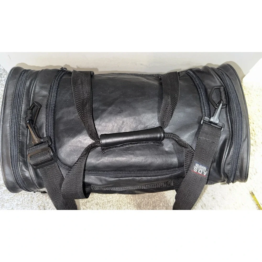 Vintage Kansas City Chiefs A.D.S. Sports NFL Faux Leather Travel Duffle Bag RARE